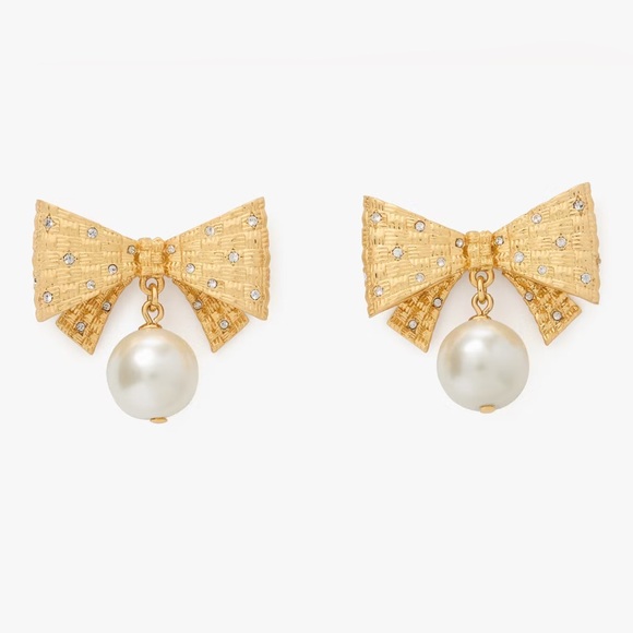 Kate Spade Bow earrings - Picture 1 of 4